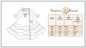 Girls Bella Soft Sage & Winter White Twirl Ruffles Dress