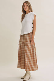 EVERYDAY LAYERING SIDE BUTTON HI-LO SWEATER VEST TOP