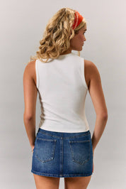 SLEEVELESS ROUND NECK FOOTBALL PRINTED TANK