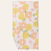 XL Quick-Dry Beach Towel-Daisy Peach