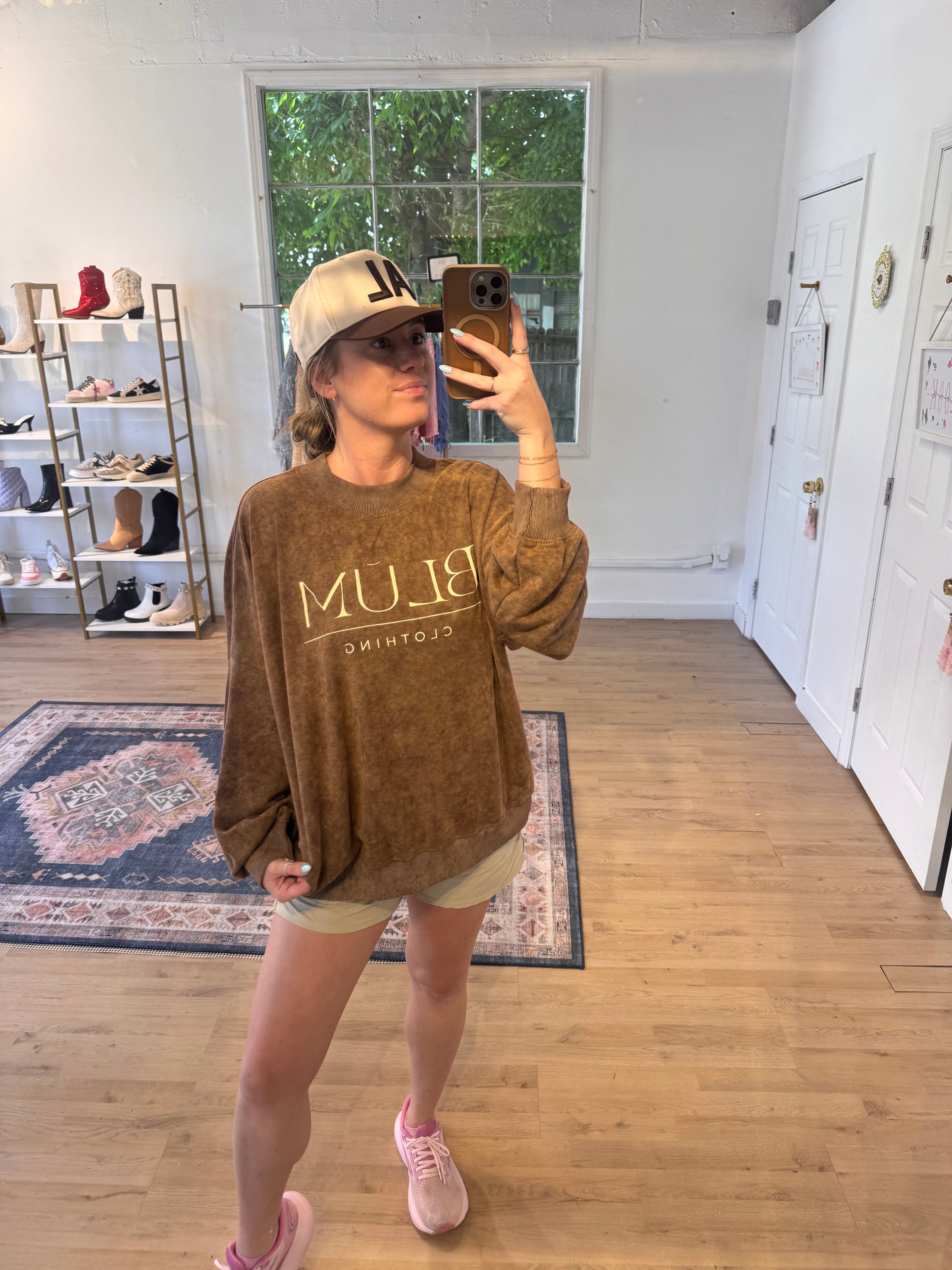 Blum Crew Neck Pullover Sweatshirt