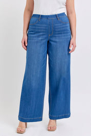 Plus Comfort Medium High Rise Pull-On Wide Leg