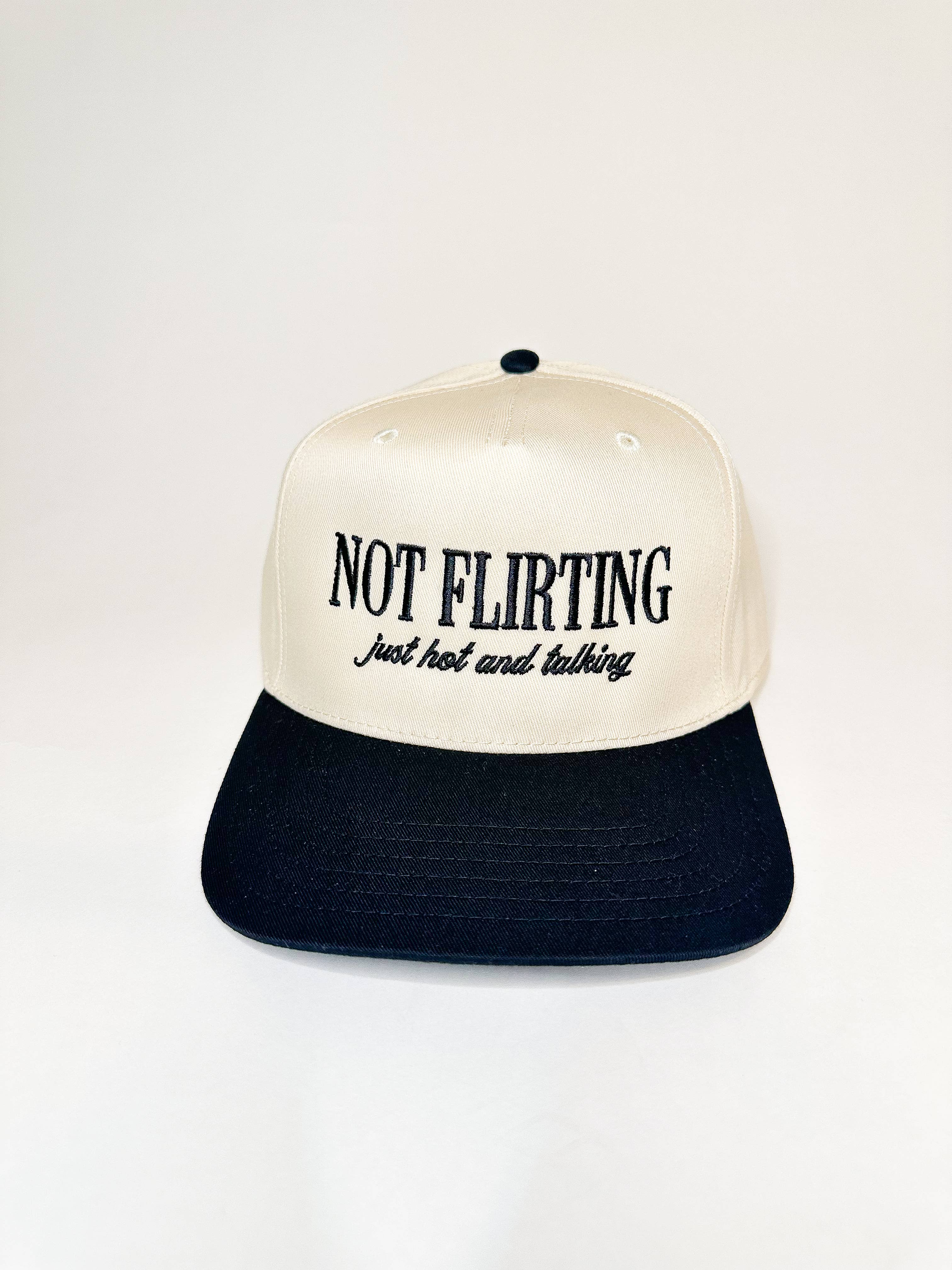 Not Flirting Hat (Black/Natural)