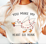 Red-Funny Valentine Goose T-Shirt