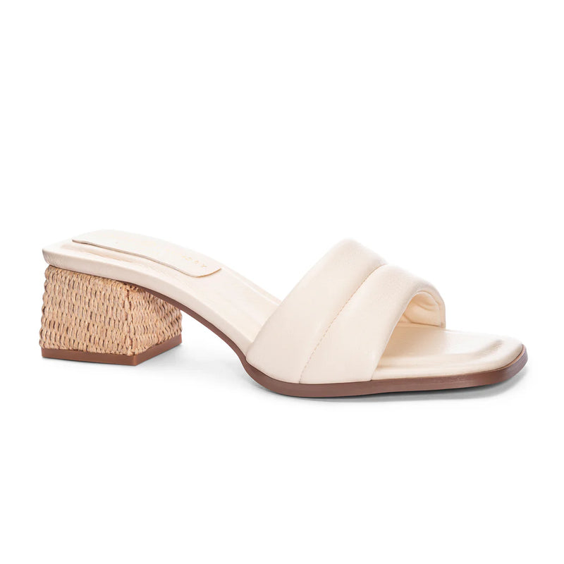 Lucianna Block Heel-Cream