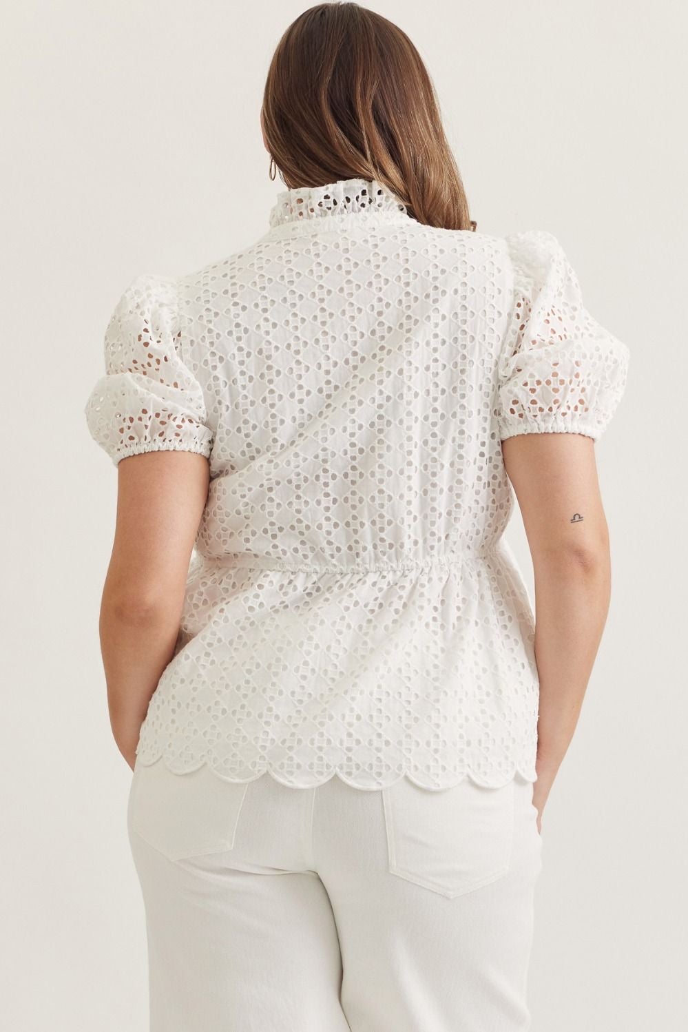 Curvy White Aerie Top
