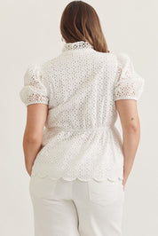 Curvy White Aerie Top