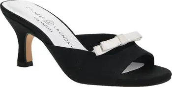 Yolana Kitten Heels-Black/White