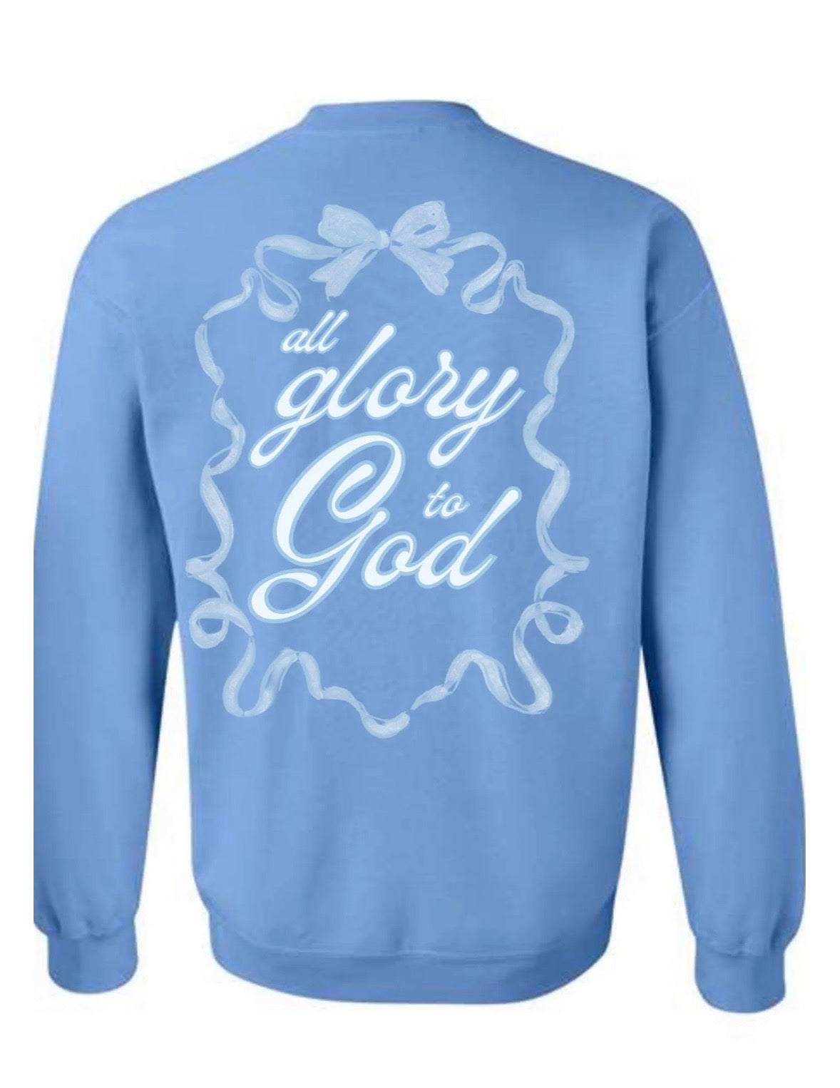 All Glory To God Bow Crewneck