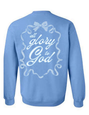 All Glory To God Bow Crewneck
