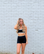 Contrast Binding Biker Shorts