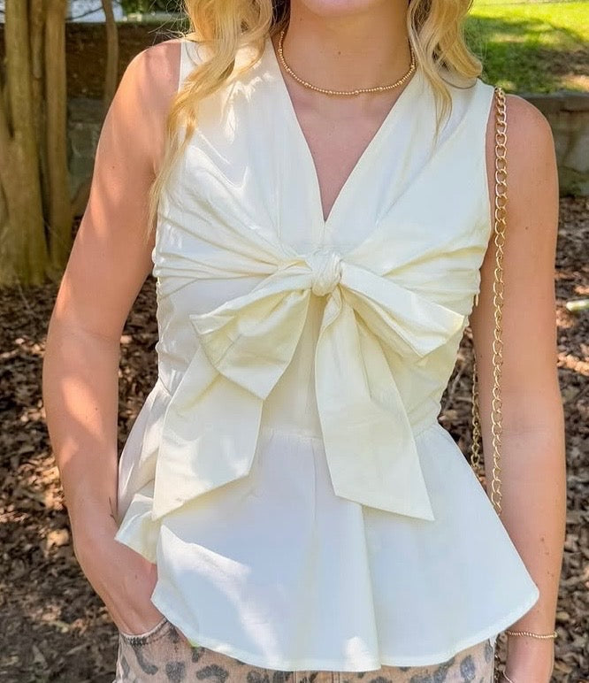 Ivory Bow Top