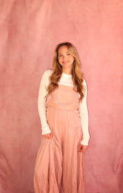 Embroidered Strap Flowy Jumpsuit