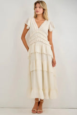 Tiered Midi Dress