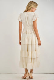 Tiered Midi Dress