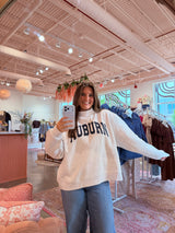 Auburn Tigers Polka Dot Mock Neck Sweatshirt