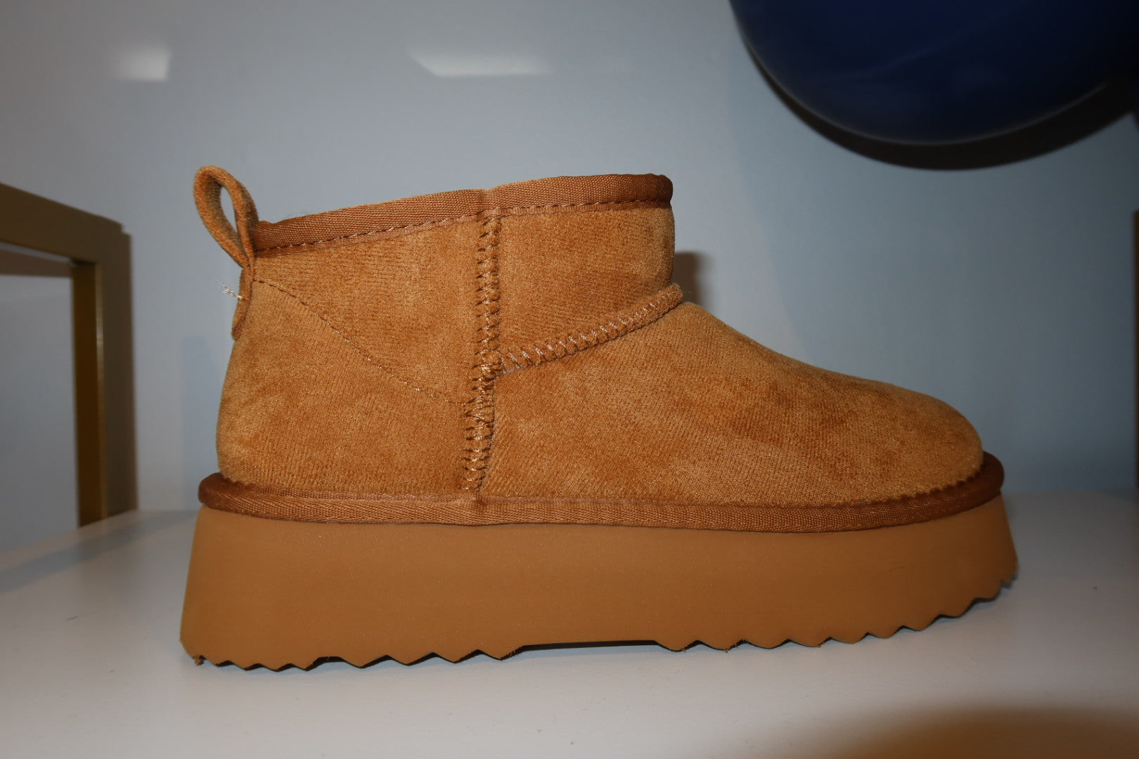 Breakenridge Ugg Dupe-Chestnut