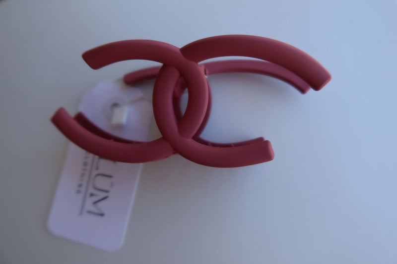 Mauve Pink Claw Clip