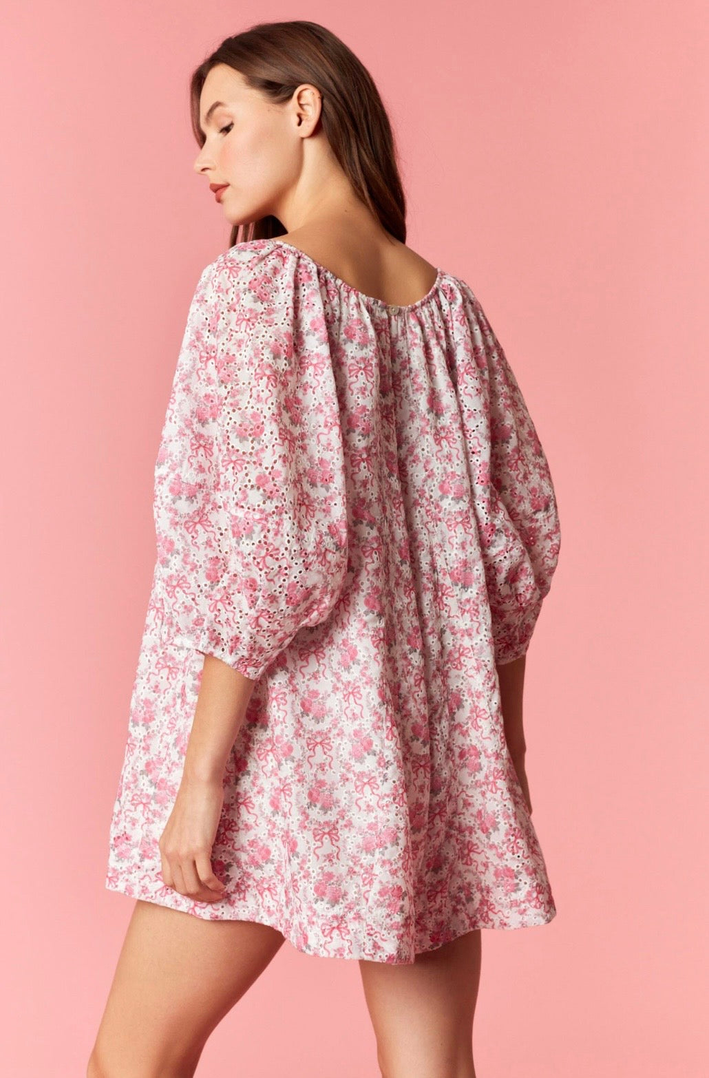 Pink Floral Romper