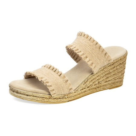 Linen Ruffle Shoes