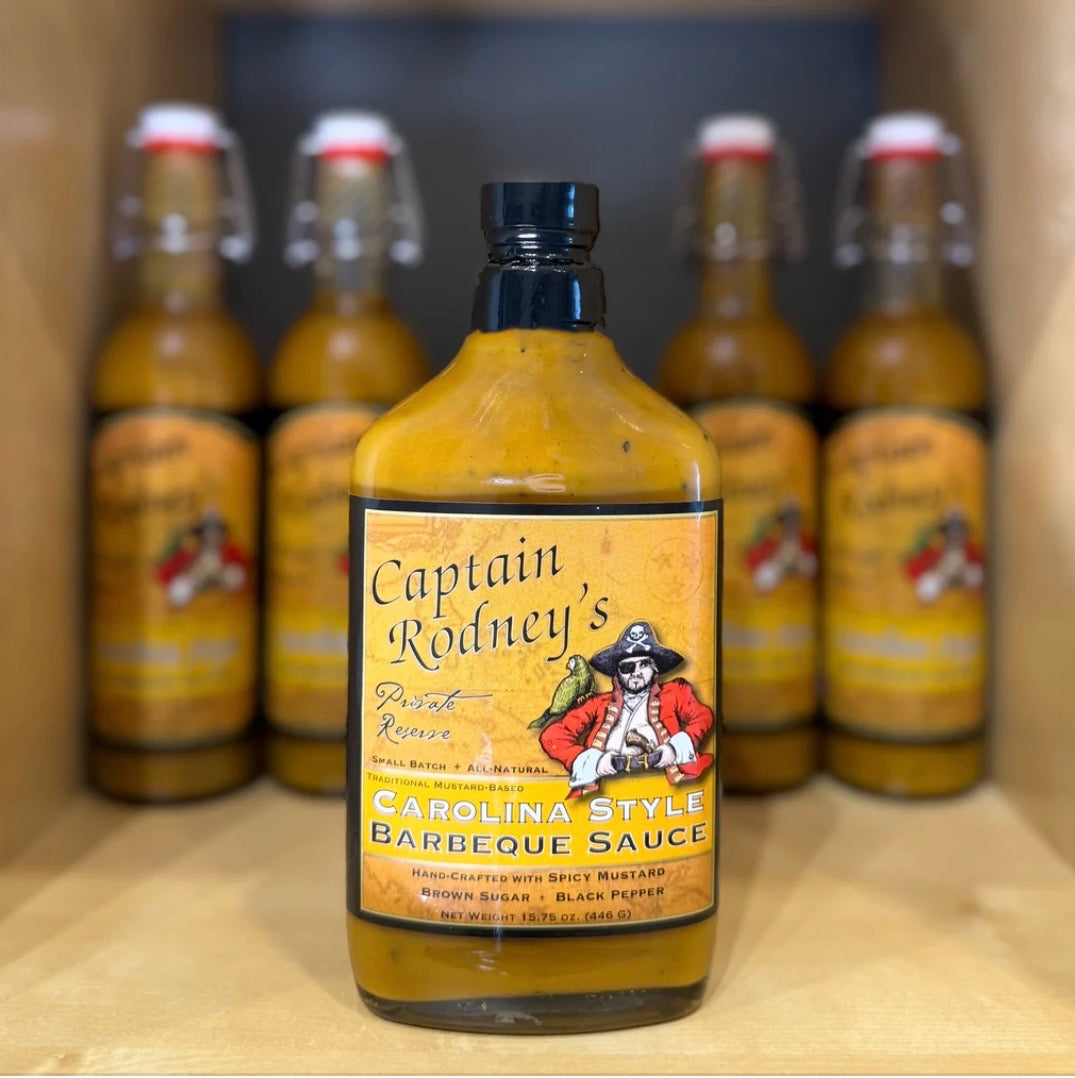 Caption Rodney's- Carolina Style BBQ Sauce