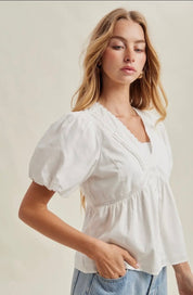 The Lace Trim Blouse