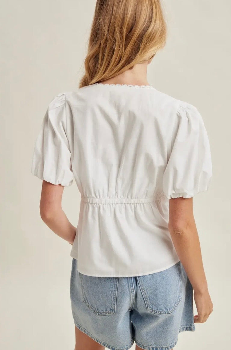 The Lace Trim Blouse