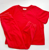 Girls Washed Short Sleeve Top