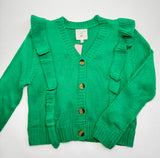 Girls Knit Cardigan-Green