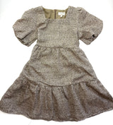 Girls Knit Bubble Sleeve Dress