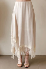 Champagne Silk Skirt