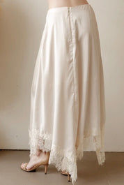 Champagne Silk Skirt
