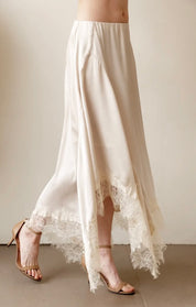 Champagne Silk Skirt