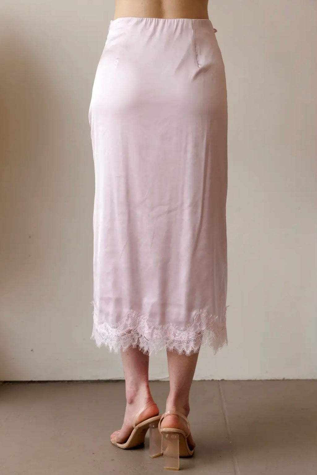 Satin Lace Skirt