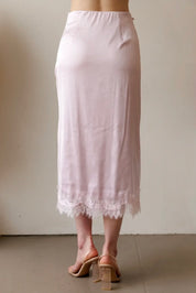 Satin Lace Skirt