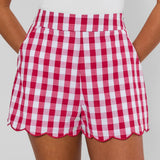 Scallop Gingham Shorts