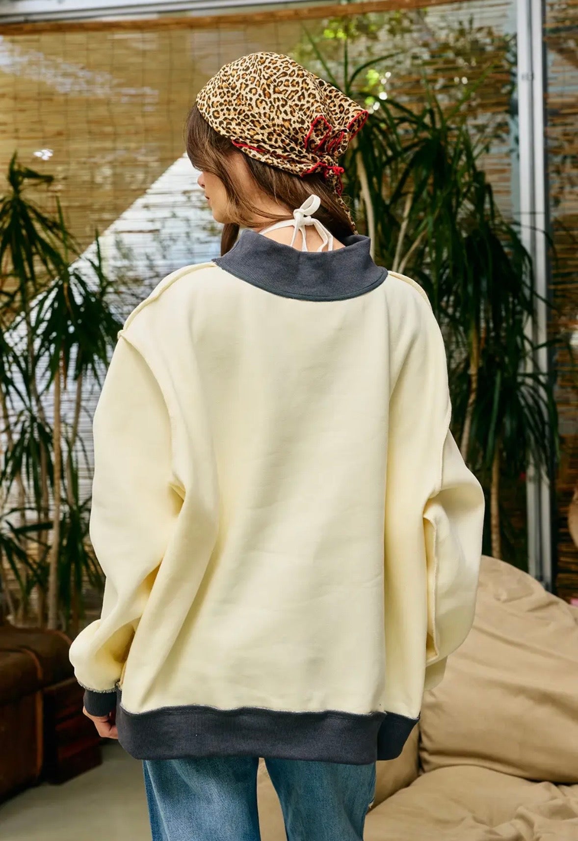 Saved By Grace Mock Neck Sweatshirt