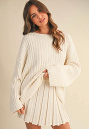 Longsleeve Sweater and Skirt Set