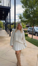 Longsleeve Sweater and Skirt Set