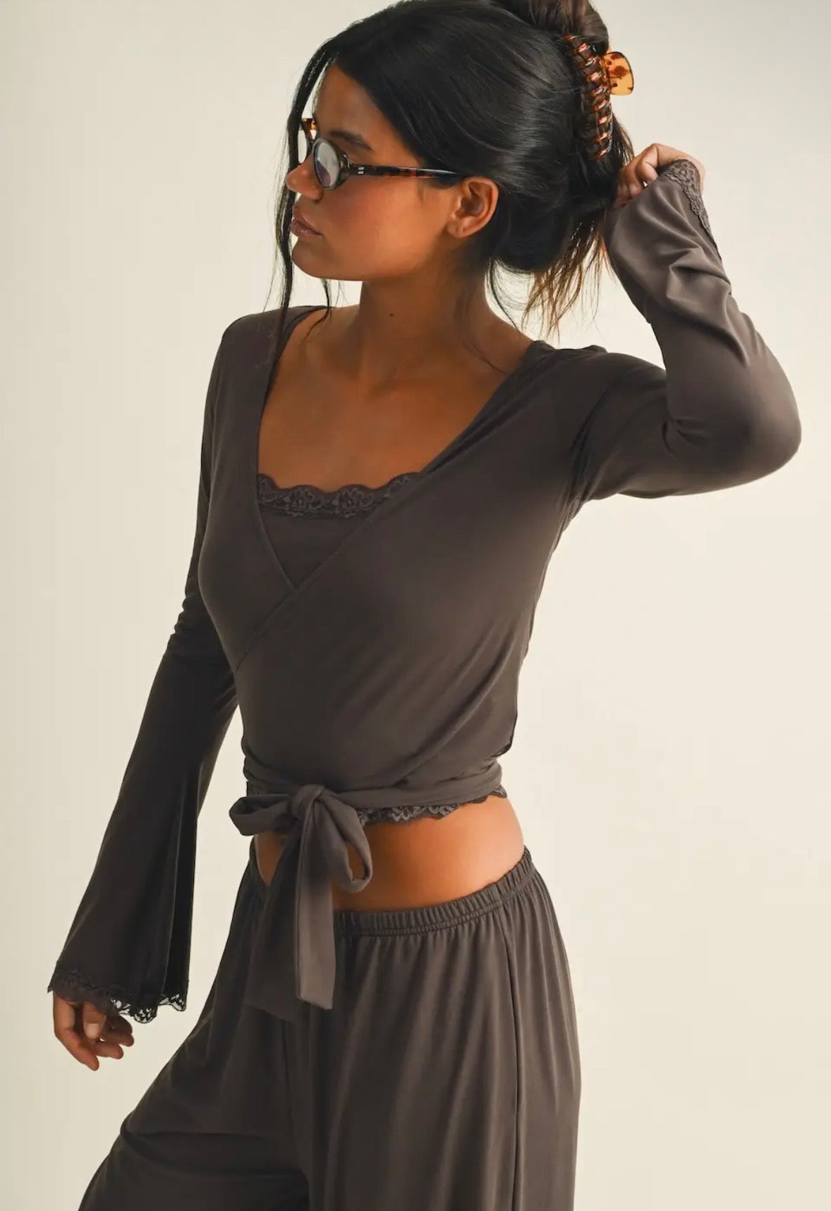 Coco Dreams Wrap PJ Top