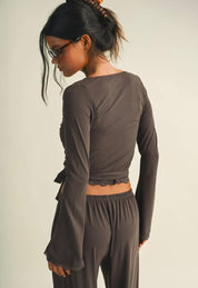 Coco Dreams Wrap PJ Top