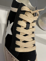 Daisy High Top Sneaker - Black and Taupe