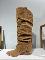 Khaki Fold Over Boot