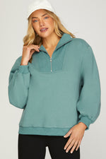 Long Sleeve Half Zip Top