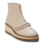 Chain Detail Slip On Platform Boot - Natural