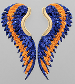 Glitter Angel Wing Earrings