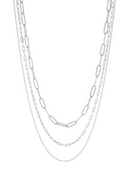 Clip Chain Triple Necklace