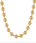 Link CCB Ball & Bar Choker 14K Gold