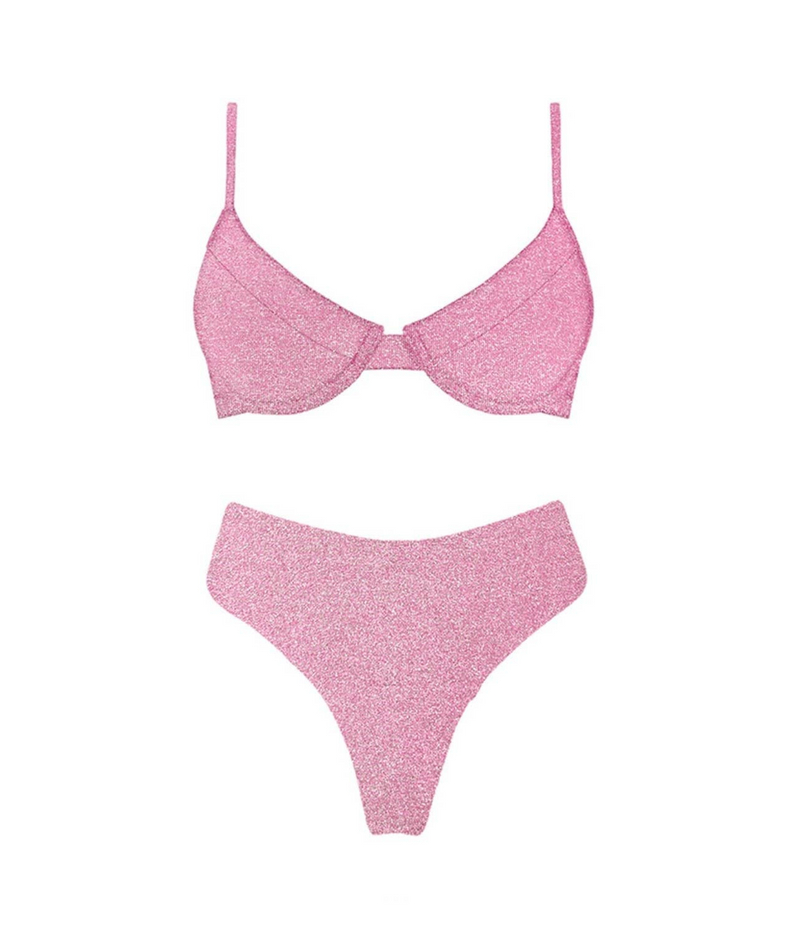 Pink Shimmer Bikini Bottom