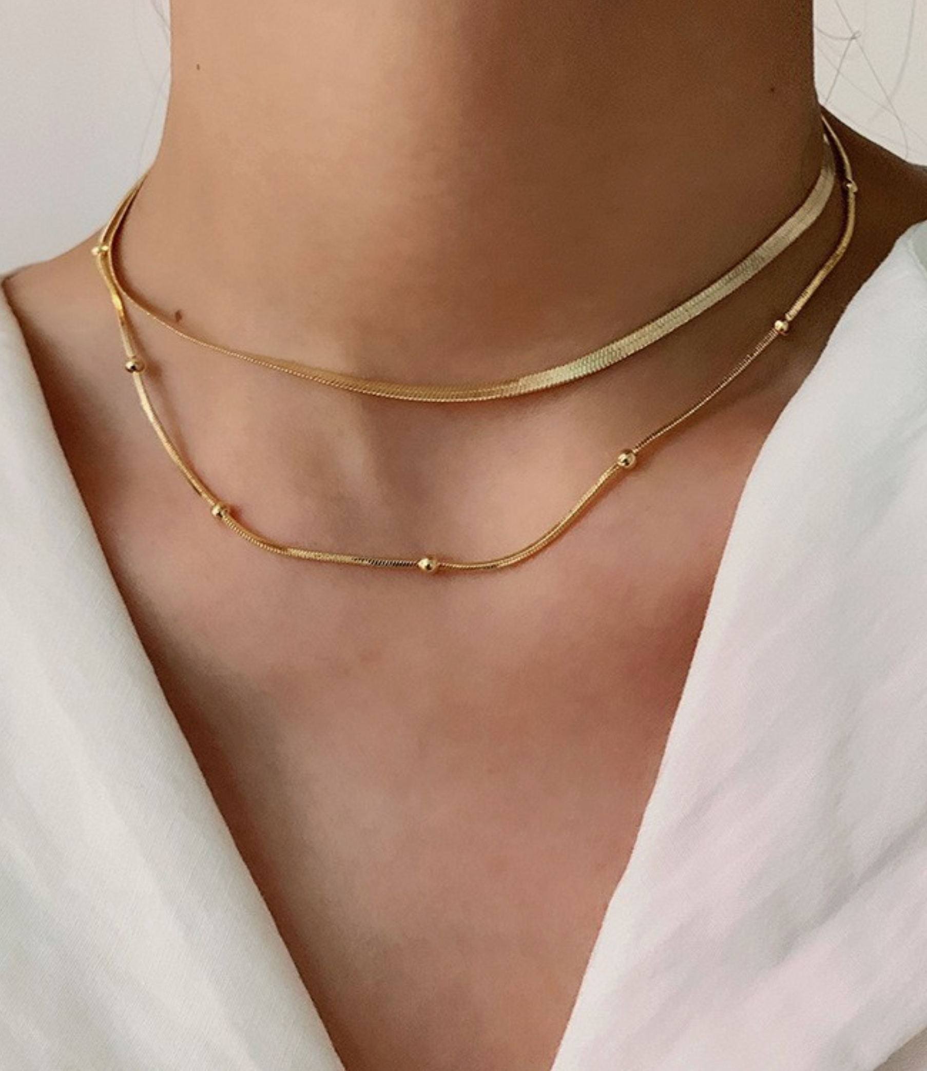 Waterproof Tarnish Free Layering Necklace